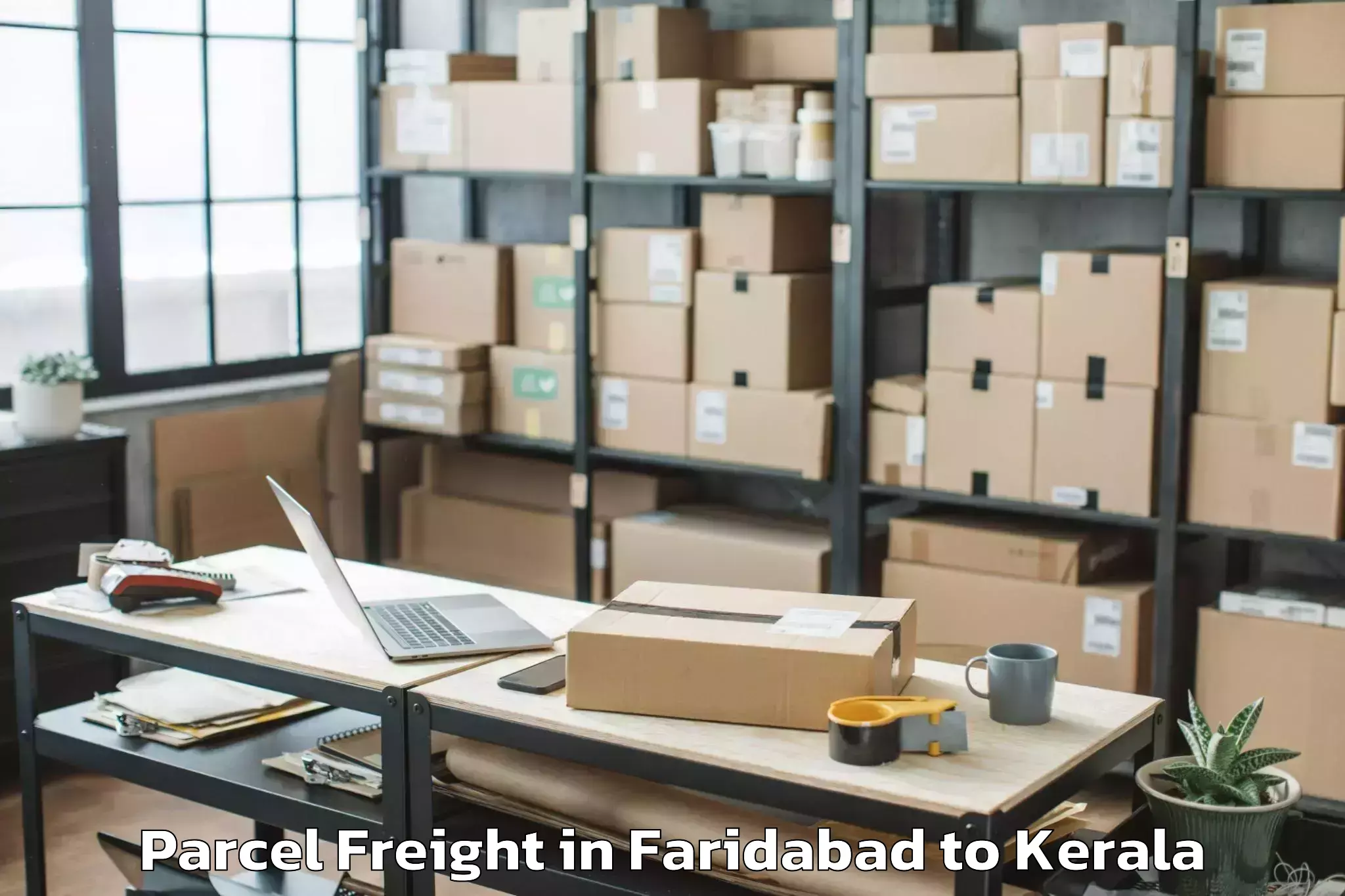 Leading Faridabad to Mall Of Joy Kottayam Parcel Freight Provider